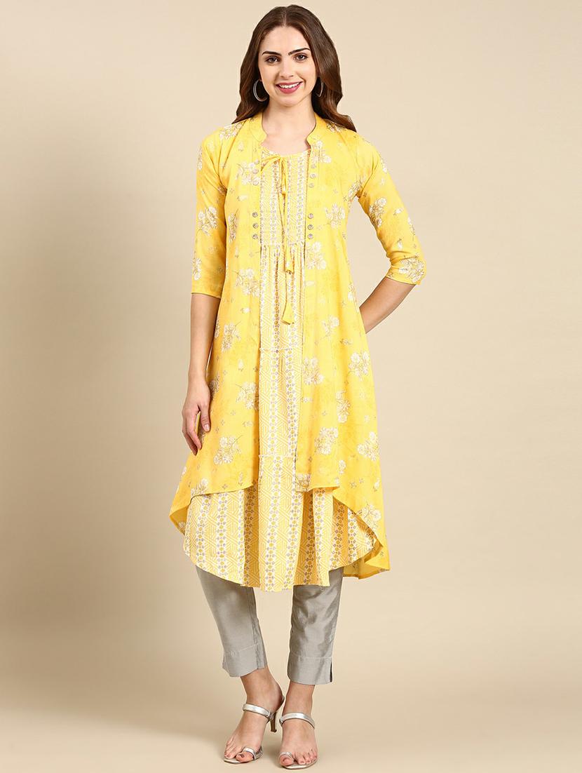 women's kurta with jacket kurta - 19665005 -  Zoom Image - 0