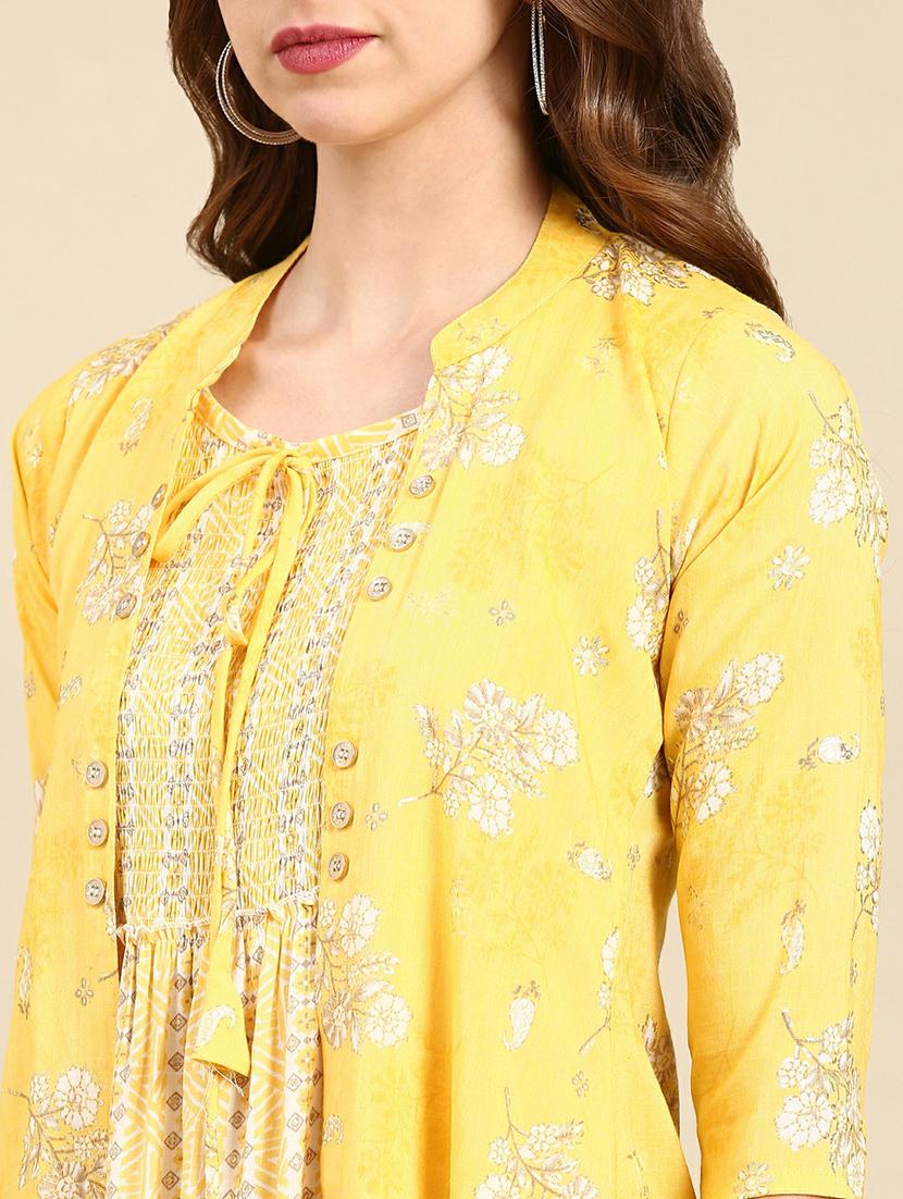 women's kurta with jacket kurta - 19665005 - Standard Image - 5