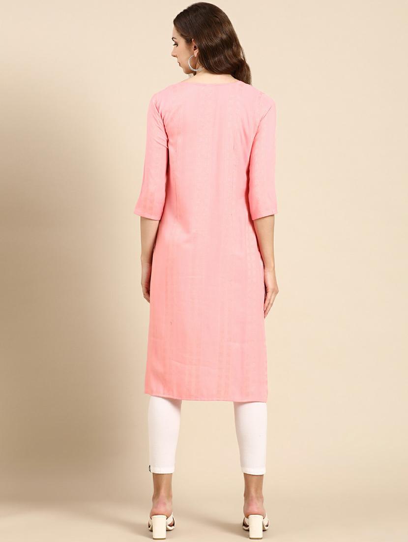women's straight kurta - 19665013 - Standard Image - 3