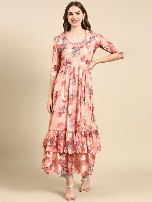 women's tiered kurta - 19665015 - Standard Image - 0
