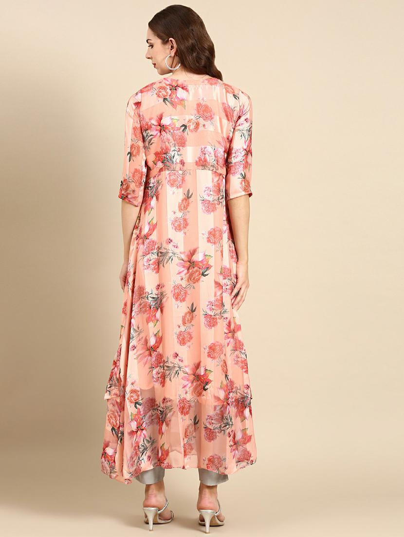 women's tiered kurta - 19665015 - Standard Image - 3