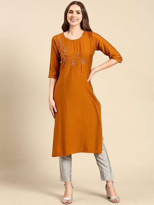 women's straight kurta - 19665022 -  Standard Image - 0