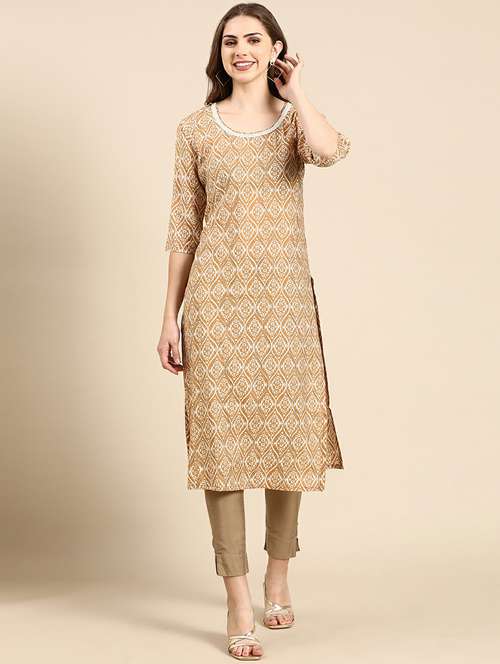 women's straight kurta - 19665023 - Standard Image - 0
