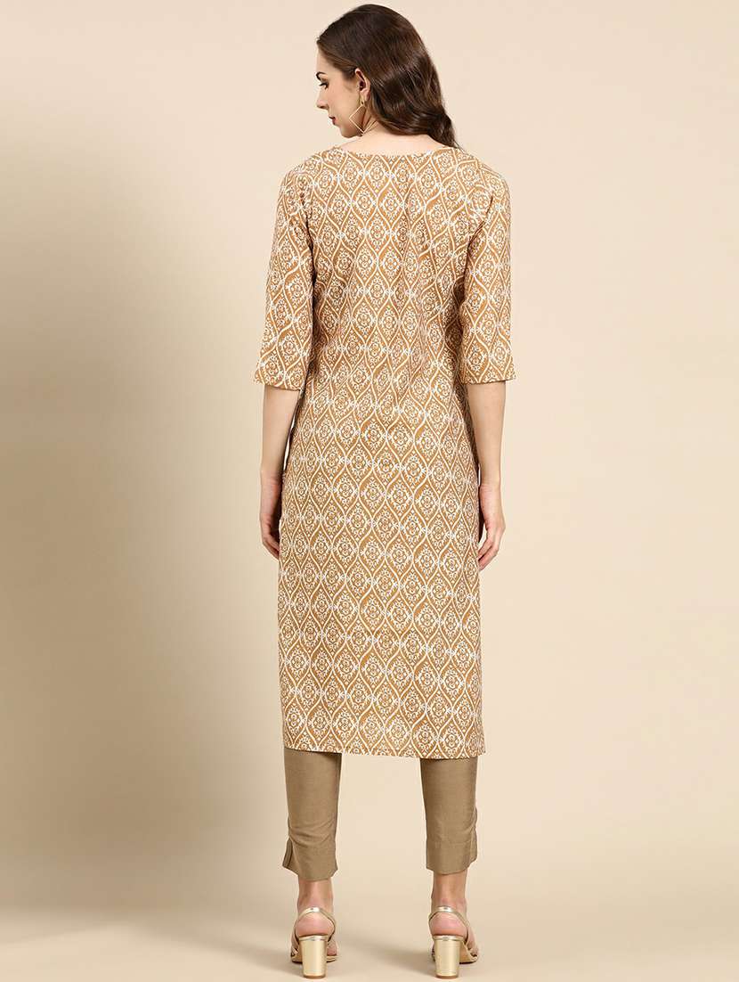 women's straight kurta - 19665023 - Standard Image - 3