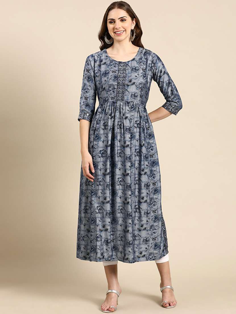 women's flared kurta - 19665031 -  Zoom Image - 0