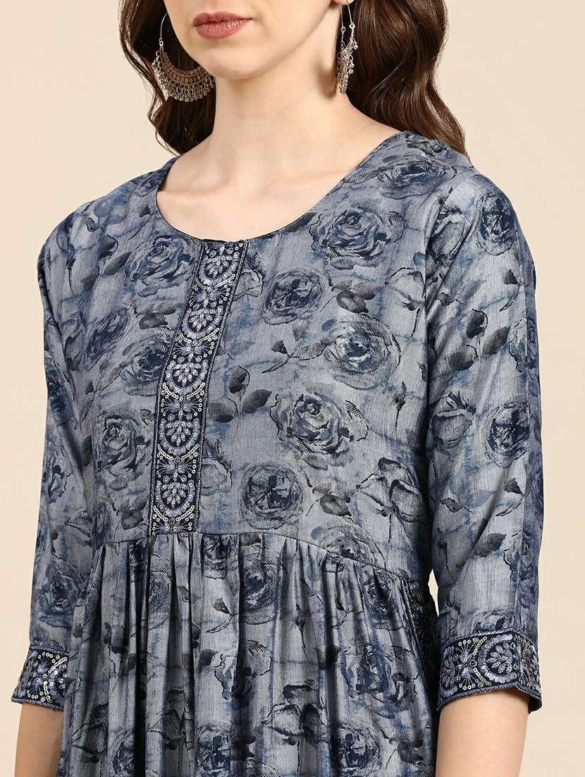 women's flared kurta - 19665031 -  Standard Image - 5