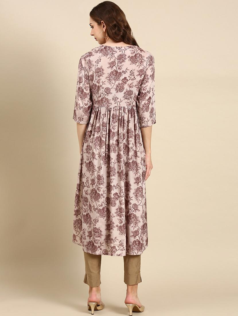 women's flared kurta - 19665036 - Standard Image - 3