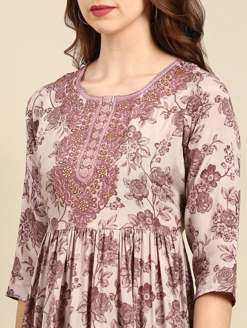 women's flared kurta - 19665036 - Standard Image - 5