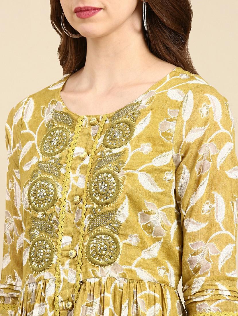 women's flared kurta - 19665040 - Standard Image - 5