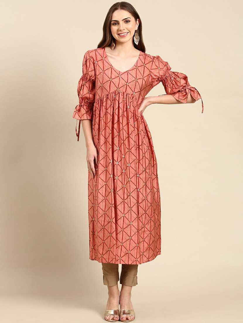 women's flared kurta - 19665050 - Zoom Image - 0
