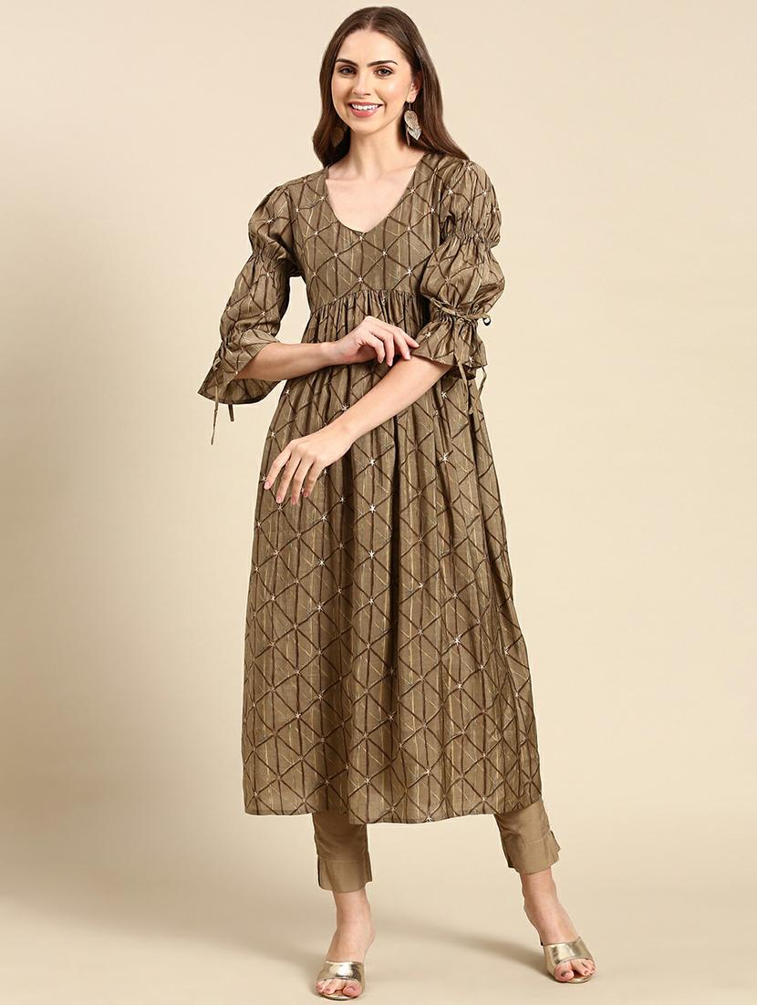 women's flared kurta
