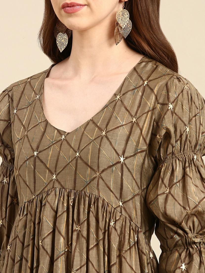 women's flared kurta - 19665062 - Standard Image - 5