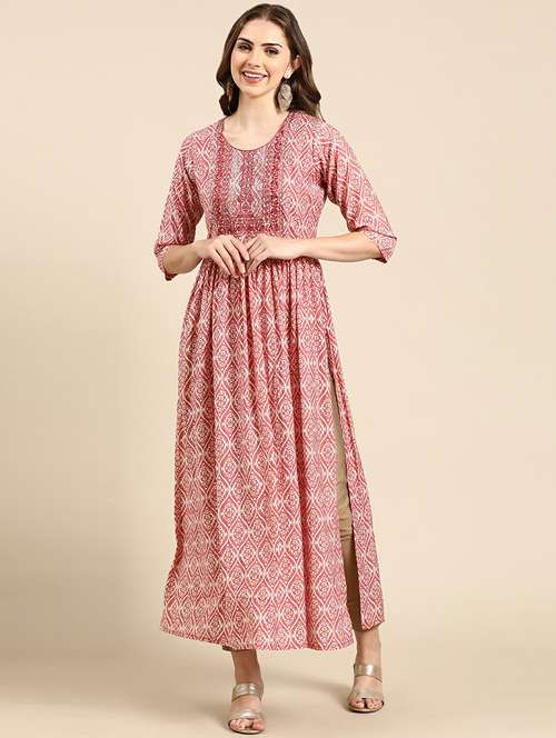 women's flared kurta - 19665069 -  Standard Image - 0