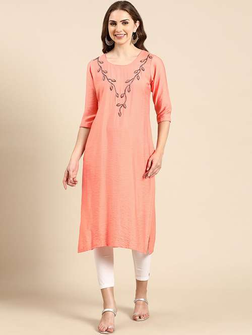 women's straight kurta - 19665078 -  Standard Image - 0