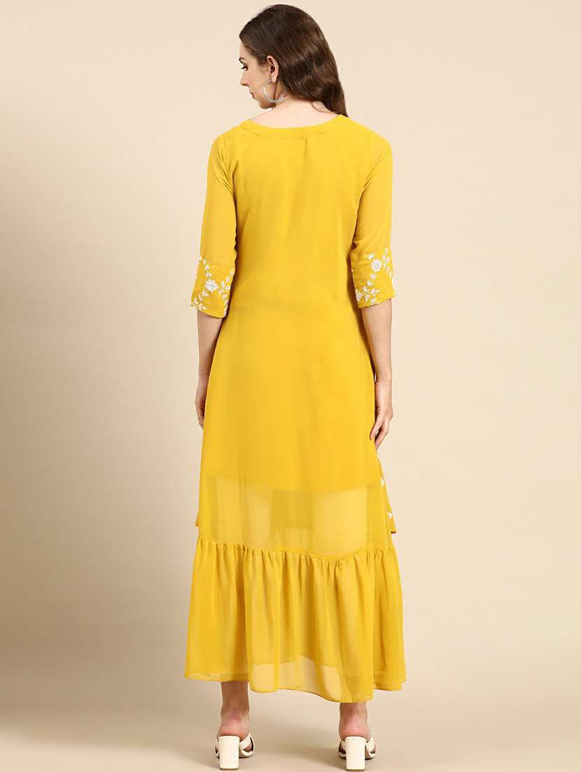 women's straight kurta - 19665080 - Standard Image - 3