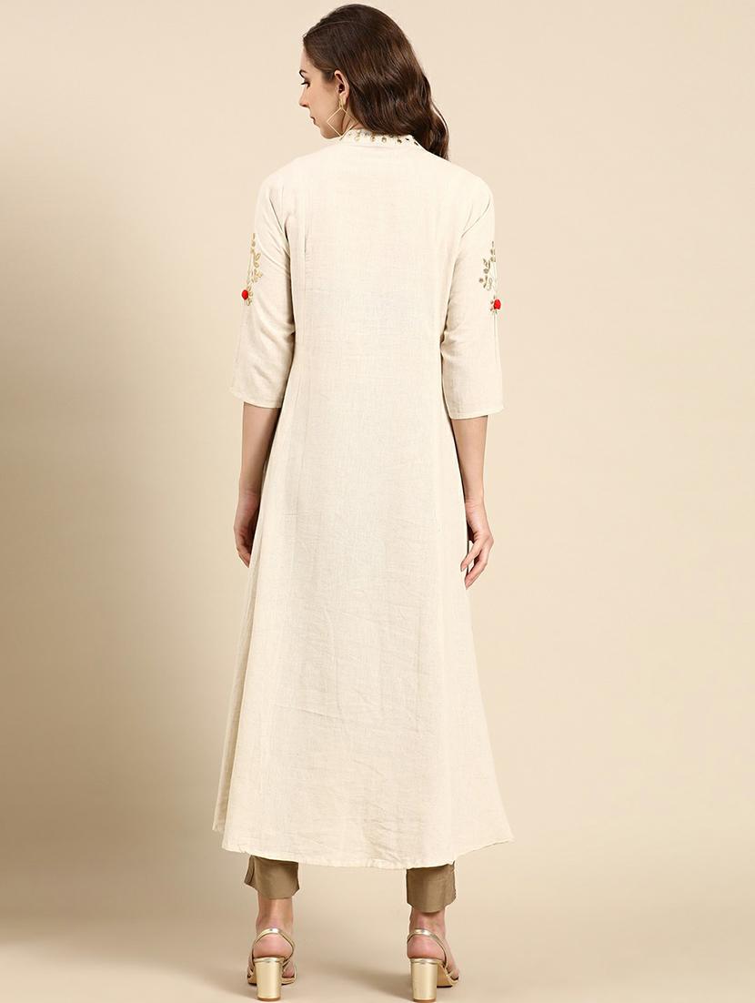 women's front slit kurta - 19665082 - Standard Image - 3