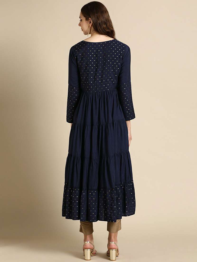 women's tiered kurta - 19665089 -  Standard Image - 3