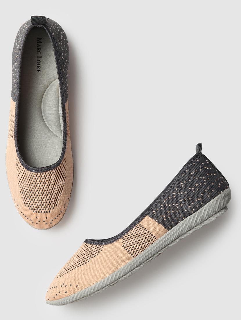 orange fabric slip on ballerina - 19665768 - Standard Image - 3