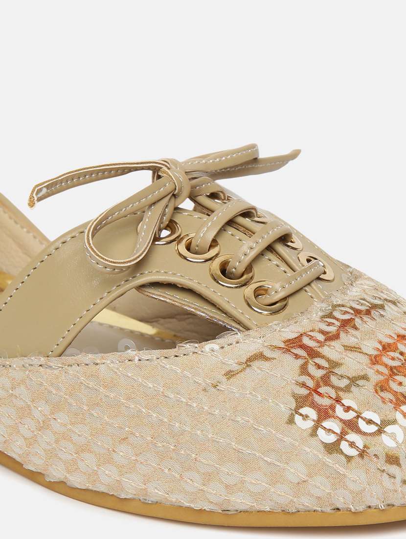 women beige slip on ballerina - 19665792 - Standard Image - 5