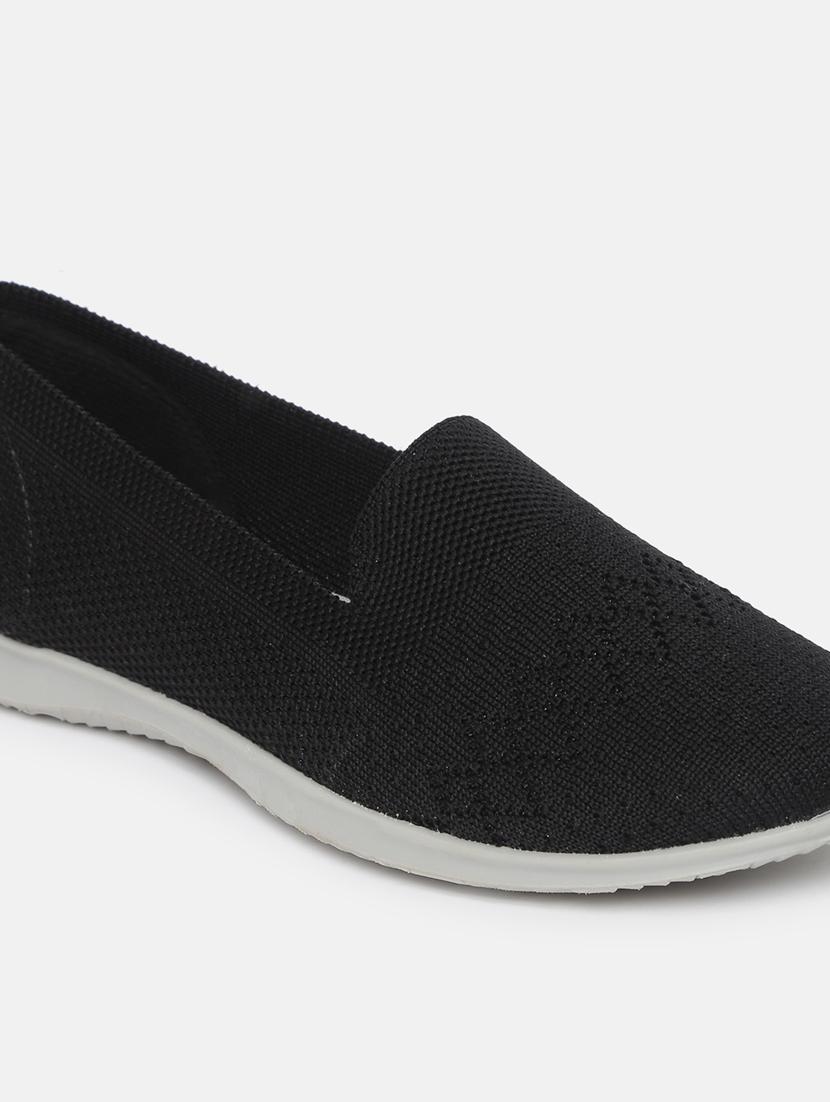 black tpu slip on casual shoes - 19665802 - Standard Image - 5
