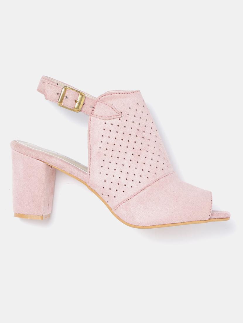 pink suede back strap sandals - 19665868 - Zoom Image - 0