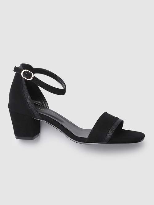 black suede back strap sandals - 19665892 - Standard Image - 0