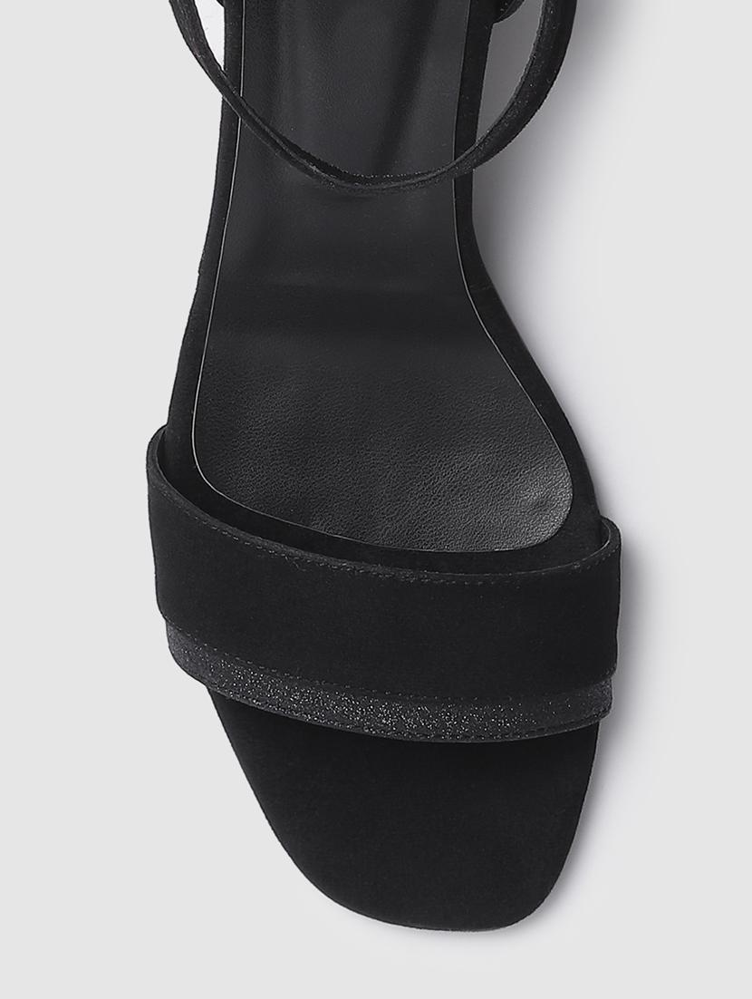 black suede back strap sandals - 19665892 - Standard Image - 5