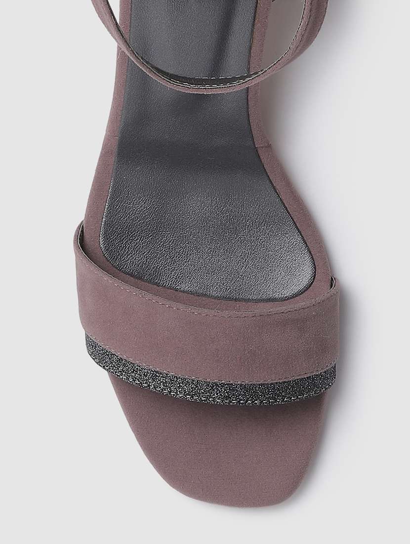 grey suede back strap sandals - 19665893 -  Standard Image - 5