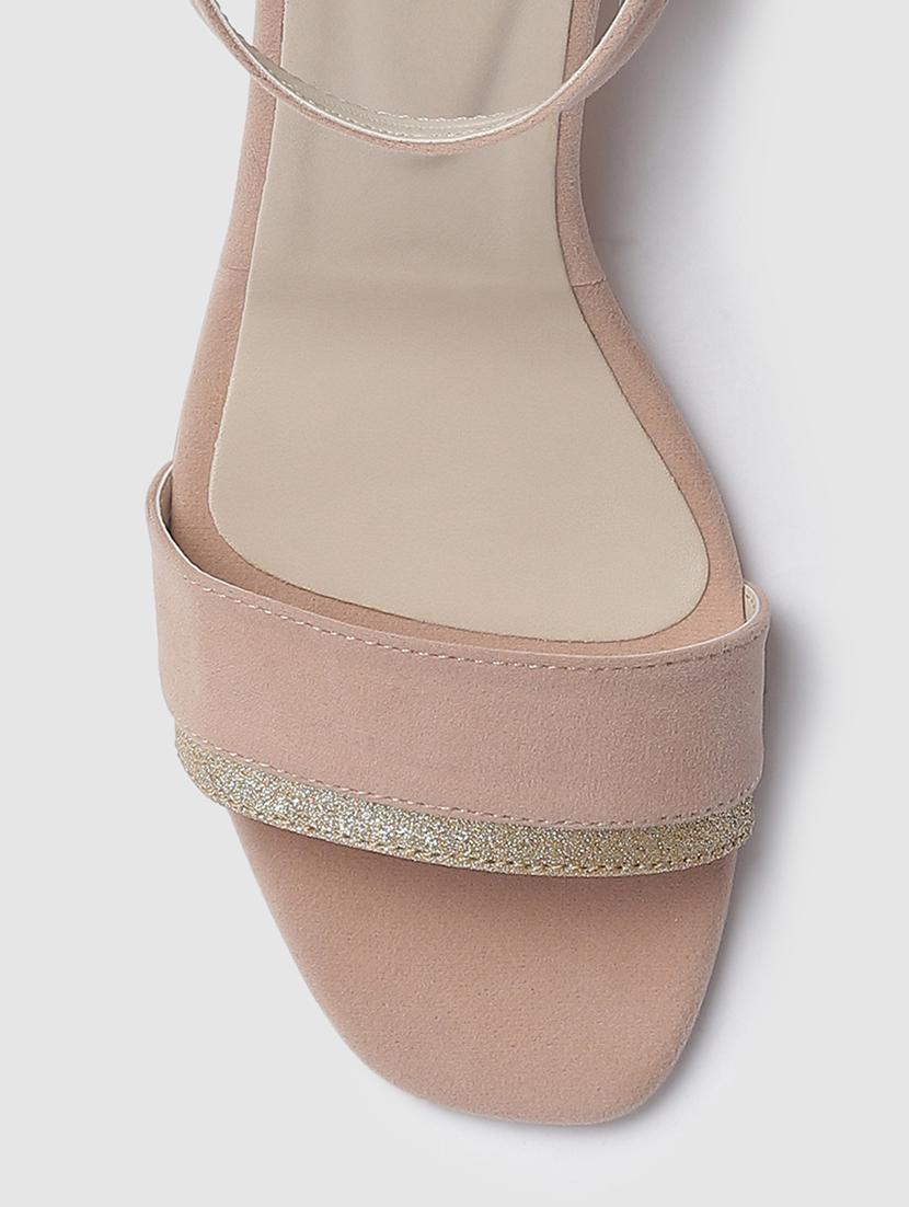 beige suede back strap sandals - 19665895 - Standard Image - 5