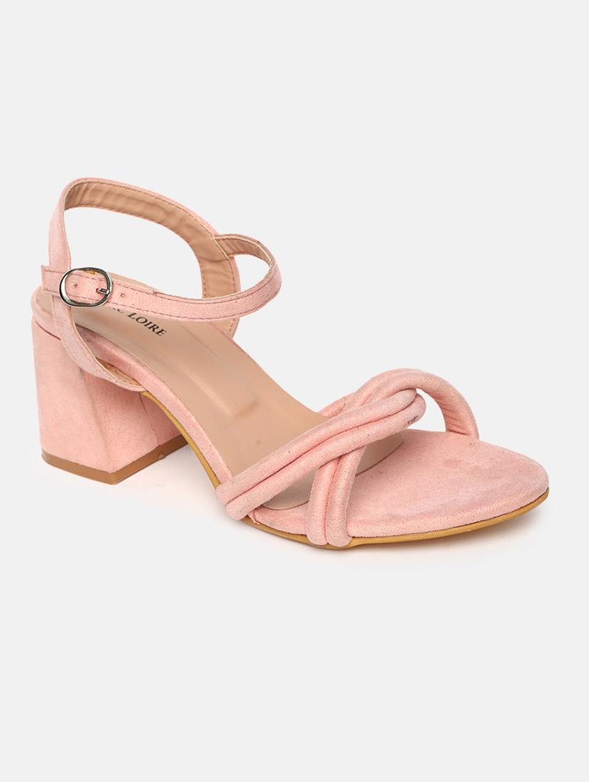 pink suede back strap sandals - 19665911 - Zoom Image - 0