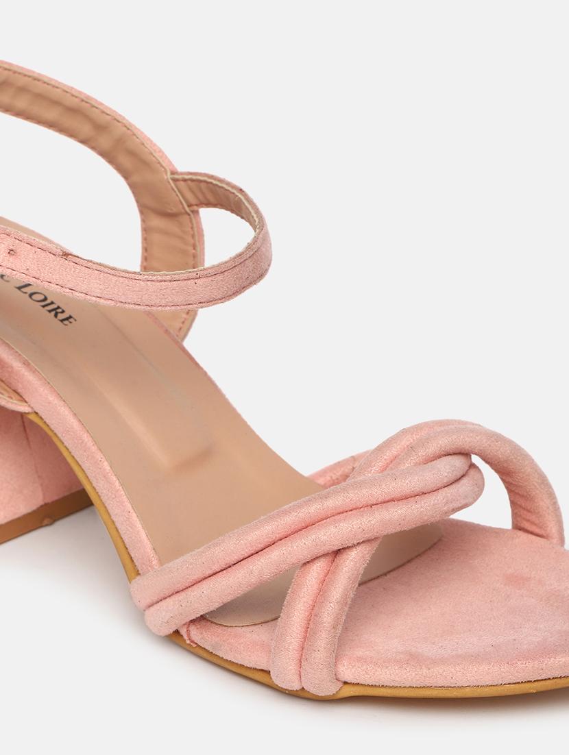 pink suede back strap sandals - 19665911 - Standard Image - 5