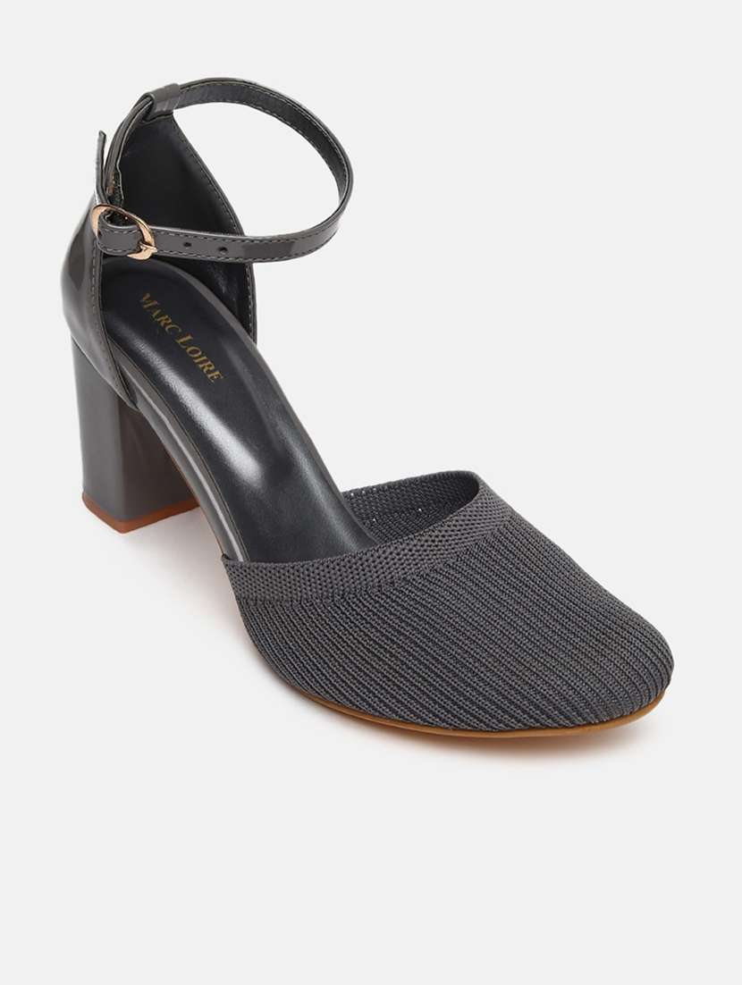 grey mesh back strap sandals