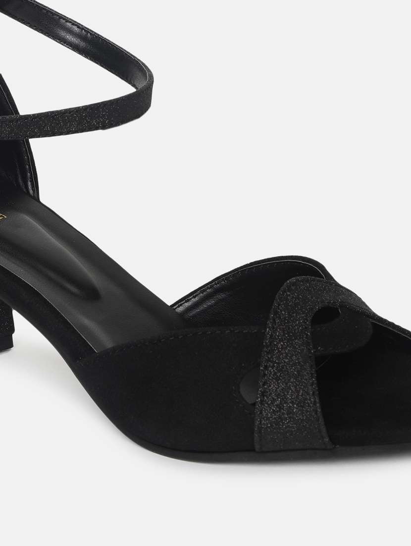 black tpu closed back sandals - 19665916 -  Standard Image - 5