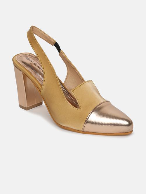 yellow tpu back strap sandals - 19665981 - Standard Image - 0