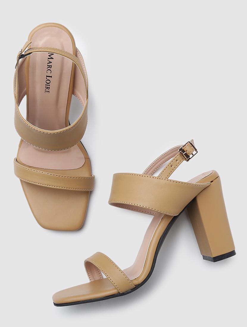 beige tpu back strap sandals - 19665995 - Standard Image - 3