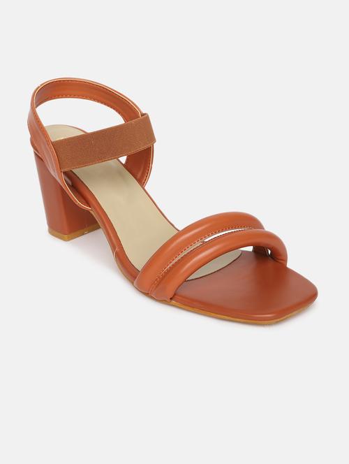 tan tpu back strap sandals - 19666045 - Standard Image - 0