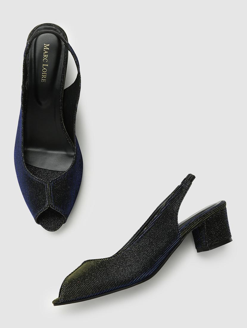 black pu back strap sandals - 19666050 - Standard Image - 3