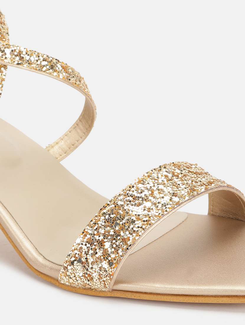 golden ankle strap sandal - 19666059 -  Standard Image - 5