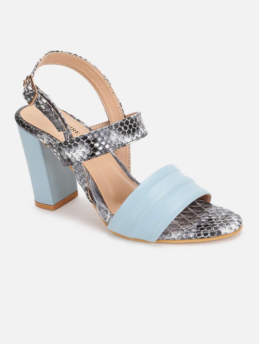 grey pu back strap sandals - 19666061 - Zoom Image - 0