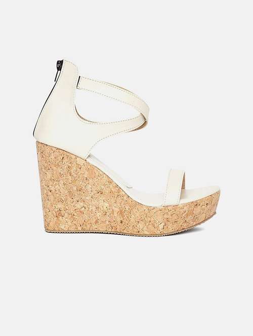marc loire women cream wedges - 19666085 -  Standard Image - 0