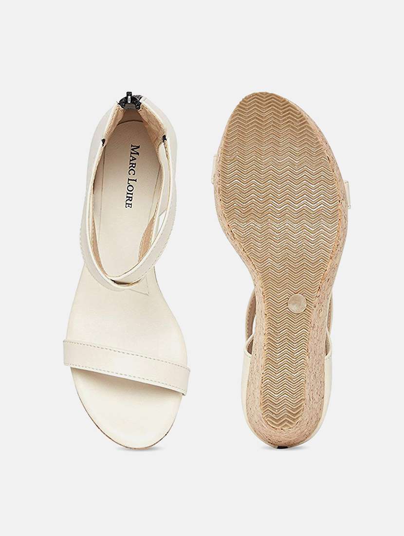 marc loire women cream wedges - 19666085 -  Standard Image - 3