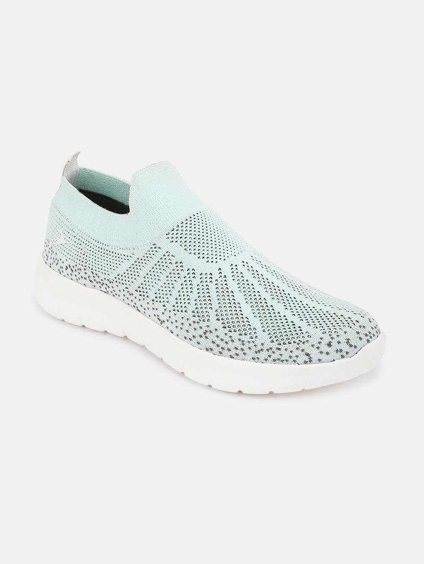 sea green fabric slip on casual shoes - 19666323 - Zoom Image - 0