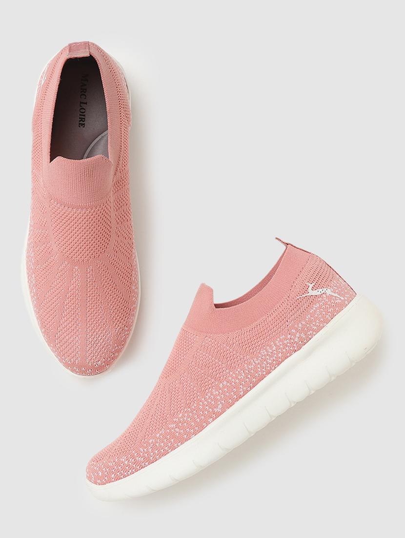 orange fabric slip on casual shoes - 19666324 - Standard Image - 3