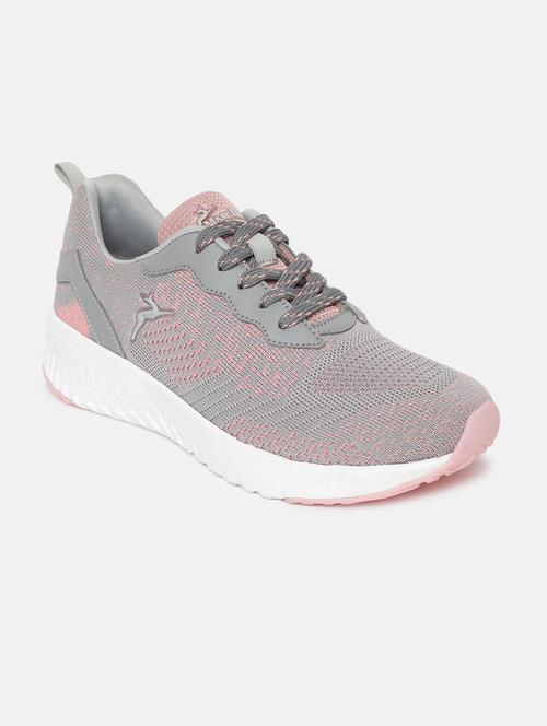 grey mesh laceup casual shoes - 19666343 - Standard Image - 0
