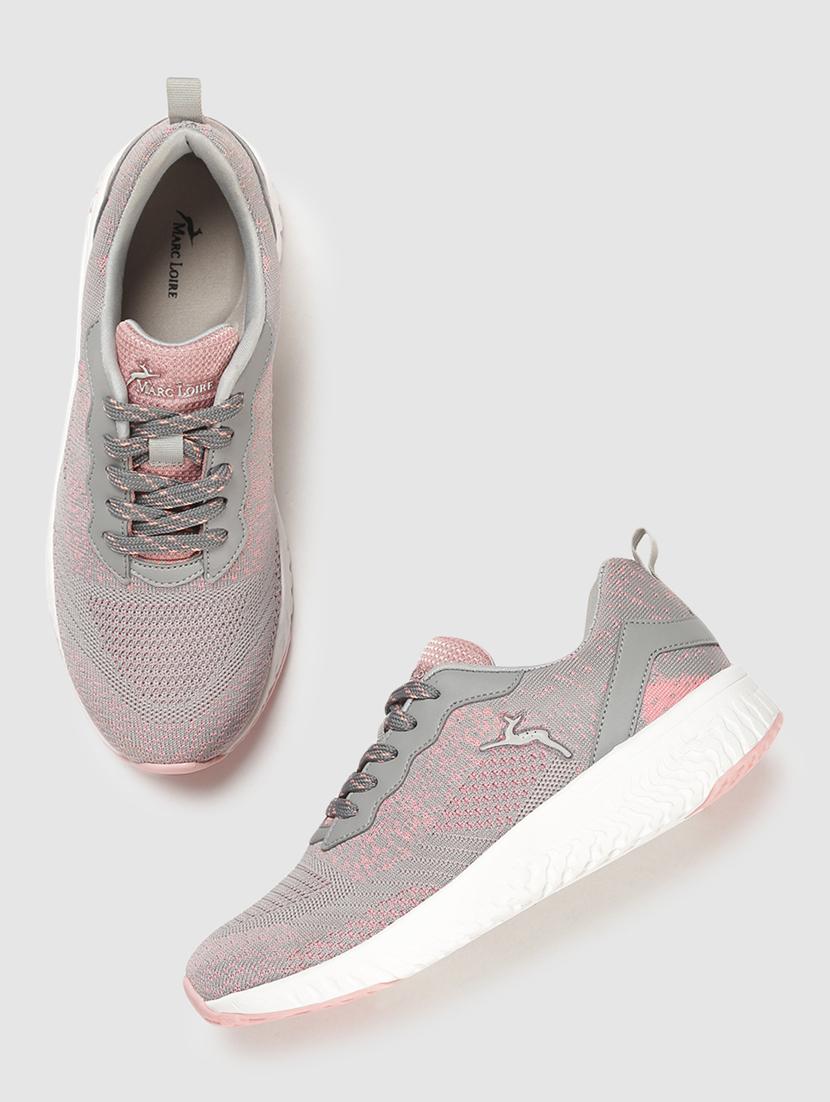 grey mesh laceup casual shoes - 19666343 - Standard Image - 3