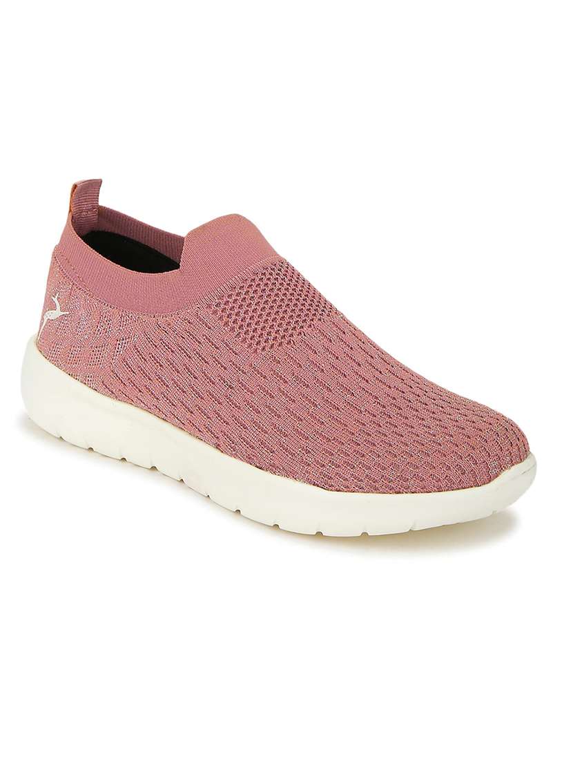 pink slip on casual shoe