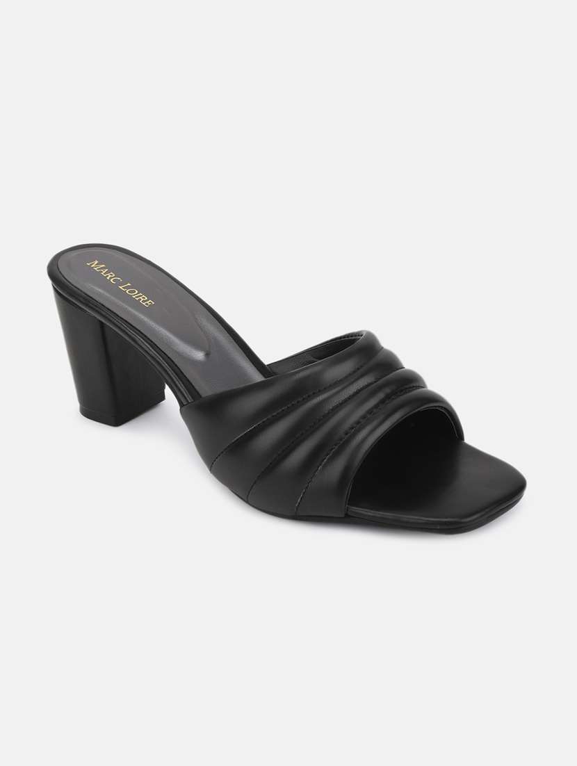 black tpu slip on sandals - 19666363 -  Zoom Image - 0