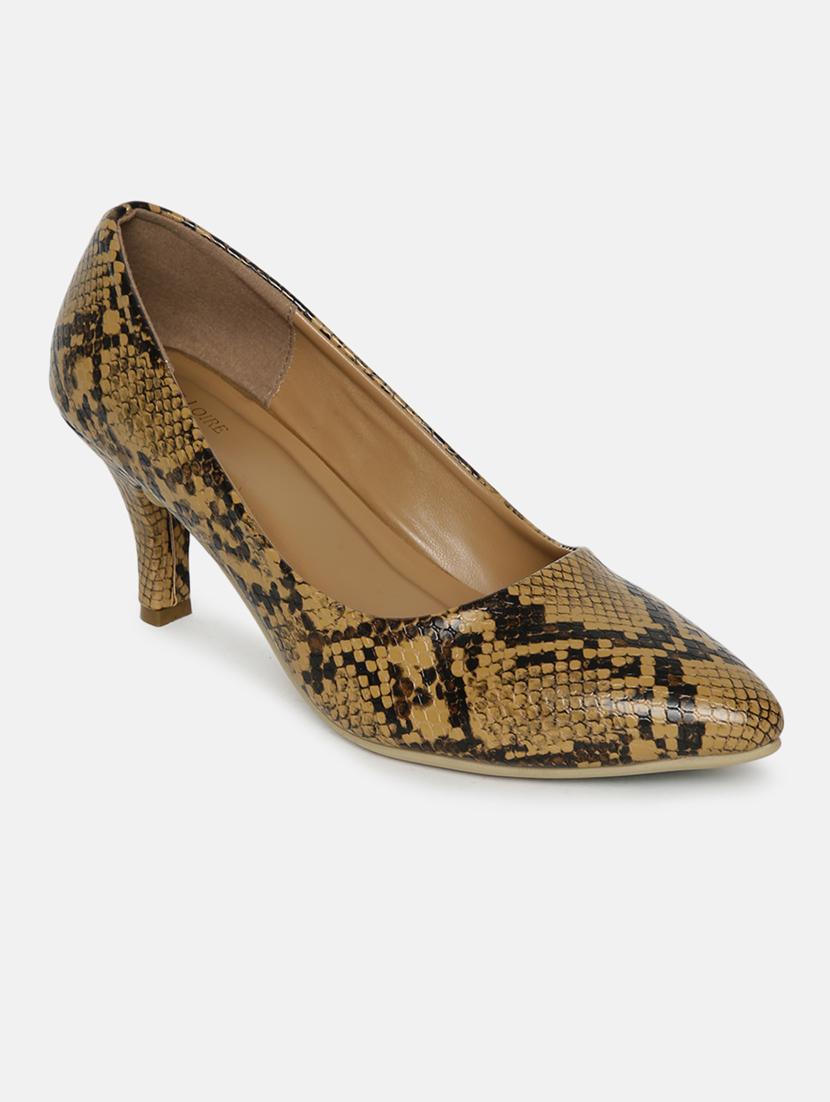 tan aniaml print slip on pump - 19666390 - Zoom Image - 0
