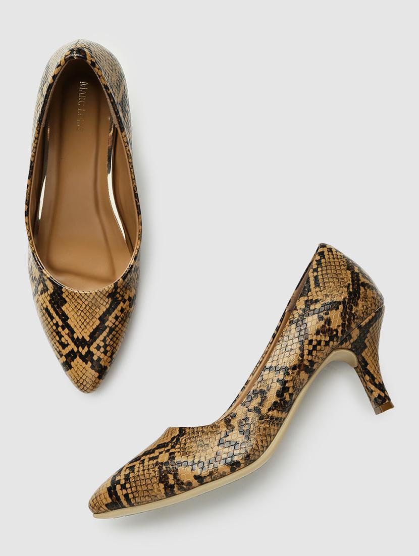 tan aniaml print slip on pump - 19666390 - Standard Image - 3