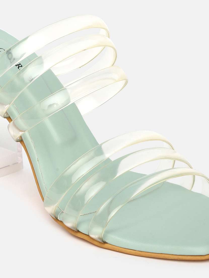 green slip on sandal - 19666397 -  Standard Image - 5